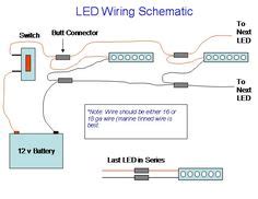connecting led strip   volt car battery power supply wiring diagram google search bus ta