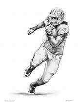 Todd Gurley Joens Greg Drawing Running Back Drawings Print Sports Wood Prints 2nd Uploaded April Which Fineartamerica sketch template