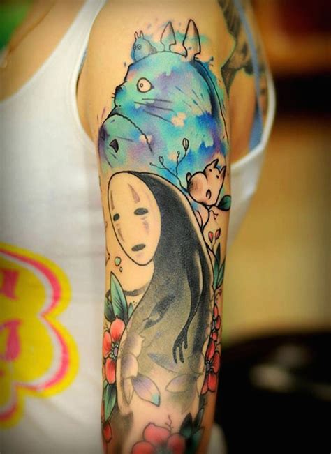 tatuajes inspirados en los hayao miyazaki films  totoro