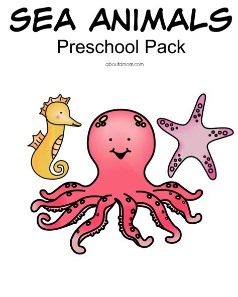 preschool ocean animals  printables