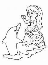 Coloring Pages Mermaid sketch template