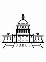 Capitol Dome sketch template