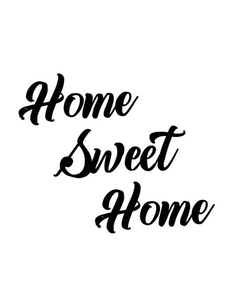 home sweet home art print  printable wall art