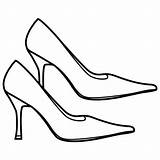High Coloring Heels Heel Pages Shoe Template Shoes Google Fashion Search Zapatos Clipart Patterns 為孩子的色頁 Clip Au sketch template