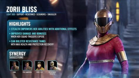 Star Wars Galaxy Of Heroes Kit Reveal Zorii Bliss