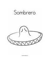 Sombrero Coloring Change Template sketch template
