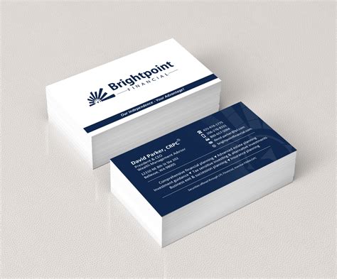 professional financial services business business card design  ea