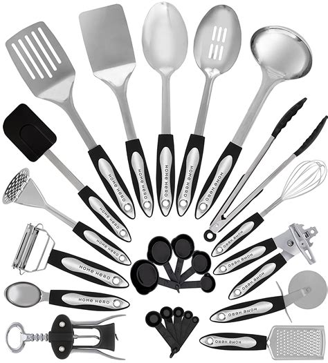 stainless steel kitchen utensil set  cooking utensils nonstick