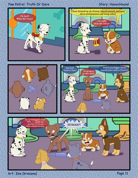 paw patrol comic truth or dare pg 11 by kreazea on