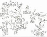 Pikmin Coloring Pages Olimar Template Challenge Mode sketch template