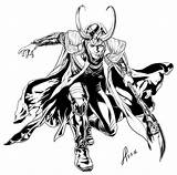 Coloring Pages Loki Marvel Avengers Colouring Printable Drawing Hobbit Adult Movies Draw Drawings Sheets Tom Choose Board sketch template