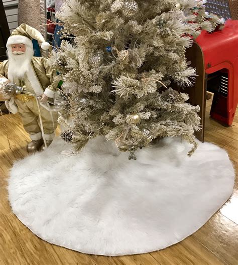 white tree skirt christmas tree skirt white faux fur tree skirt fur
