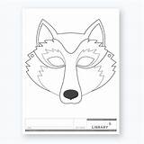 Mask Wolf sketch template