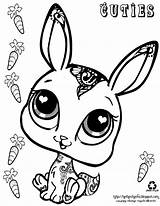 Coloring Pages Pet Shop Littlest Bunny Cuties Getcolorings sketch template