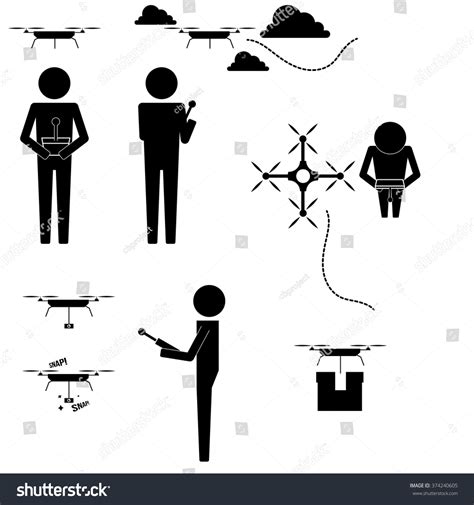 men drones  jobs flying icon stock vector royalty   shutterstock