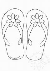Flip Coloring Flop Flops Pages Flower Summer Drawing Button Printable Color Sunglasses Daisy Beach Sheets Colouring Cute Kids Lovely Crafts sketch template