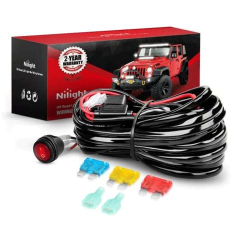 nilight  lead awg heavy duty wiring harness kit trs adventure  road products