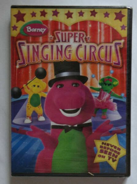 Barney Super Singing Circus Dvd With Bonus Features For Sale Online Ebay