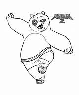 Panda Fu Kung Coloring Pages Kids Easy Printable sketch template