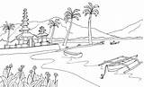 Mewarnai Pemandangan Pantai Gunung Menggambar Bali Kumpulan Sawah Pura Tk Taman Mewarna Warna Marimewarnai Belajar Bermain Buku Gradasi Lucu Objek sketch template