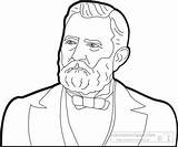 Grant Ulysses Clipart Outline President Clip Roosevelt Drawing Easy Presidents American Theodore Teddy Cliparts Library Clipground Members Transparent Available sketch template