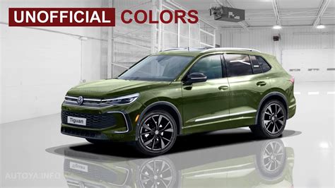 vw tiguan mk digitally announced  rich color palette    autoevolution