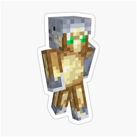 Foolish Gamers Minecraft Skin Sticker For Sale By Rylee2020 Redbubble