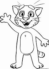 Talking Tom Coloring Cat Pages Cartoon Printable Awesome Wecoloringpage Print Sleeping Colouring Color Kids Book Sheet Dog Sheets Big sketch template
