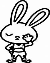 Hopps Judy Bunny Basic Coloring Wecoloringpage sketch template
