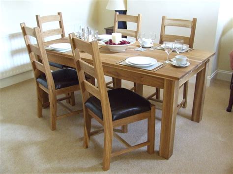 dining room table  chairs runder esstisch eiche esszimmertisch