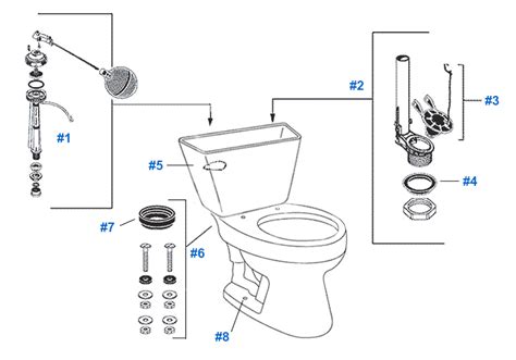 mansfield easton toilet replacement parts