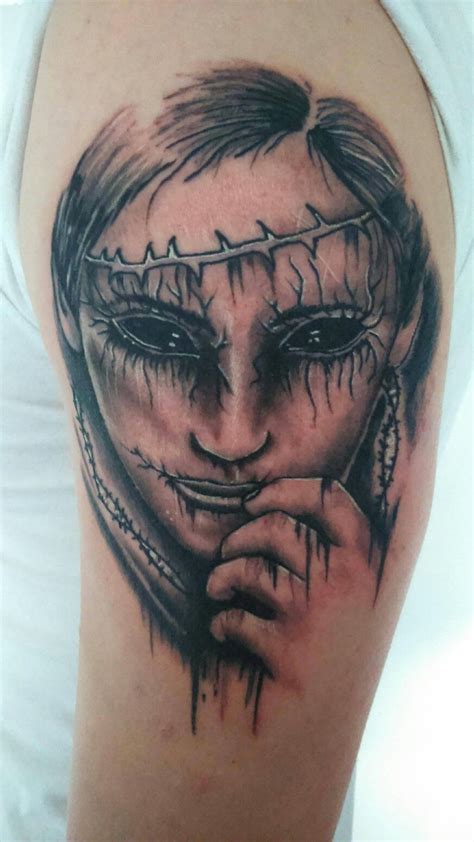 My Demonic Girl Tattoo Girl Tattoos Tattoos Portrait Tattoo