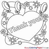 Thank Coloring Colouring Heart Kids Pages Balloons Sheet Printable Color Sheets Title Getdrawings Getcolorings Coloringpagesfree sketch template