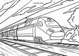 Eisenbahn Malvorlage Schnellzug Ausmalbild Kostenlose Kinderbilder Zug Lokomotive Kereta Mewarnai Hitam öffnet Anklicken Bildes Setzt sketch template
