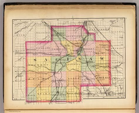 map  saginaw county michigan david rumsey historical map collection