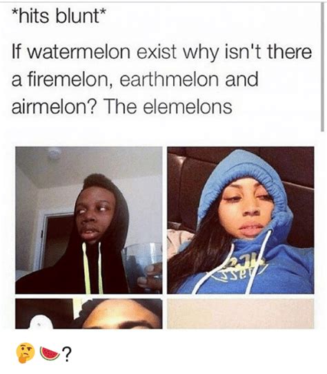 If Watermelon Exists Why Don T Earthmelon Firemelon