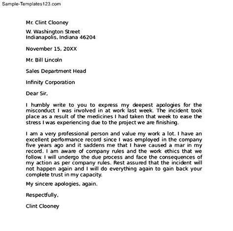 sample   apology letter   boss classles democracy