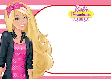 free barbie birthday invitation templates download