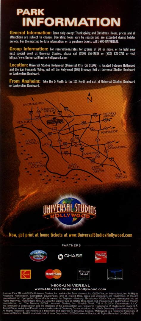 theme park brochures universal studios hollywood brochure  themeparkbrochuresnet