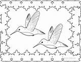 Coloring Hummingbird Pages Printable Kids Birds Ruby Throated Getdrawings Cool2bkids sketch template