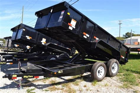 big tex lx dump trailer trailers  sale