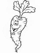 Coloring Pages Carrot Fruit Carrot2 Vegetables Smiling Coloringpages1001 Popular Advertisement sketch template