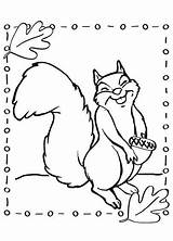 Coloring Squirrel Pages Printable Kids Scaredy Fall Happy Getcolorings Animals sketch template