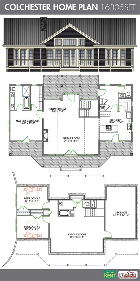 colchester  bedroom   bath home plan features open concept great roomdiningkitchen