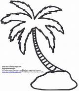 Palm Tree Coloring Pages Coconut Line Drawing Sheet Date Easy Trees Leaves Color Printable Getdrawings Template Getcolorings sketch template