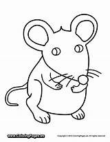 Mouse Coloring Pages Printable Color Print Kids Animals Cute Little Craft sketch template