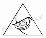 Drawing Illuminati Drawings Aztec Pyramid Eye Patterns Symbols Template Clipartmag sketch template