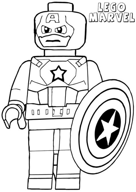 easy  print captain america coloring pages captain america