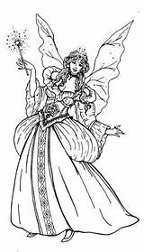 Fairy Godmother Coloring sketch template
