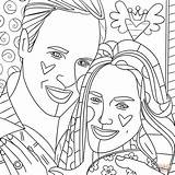 Britto Romero Coloring Pages Kate William Prince Middleton Printable Supercoloring Color Drawing Sheets Pop Paper sketch template